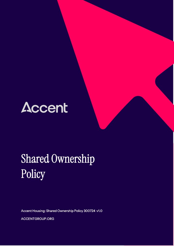 our Shared Ownership policy brochure front cover