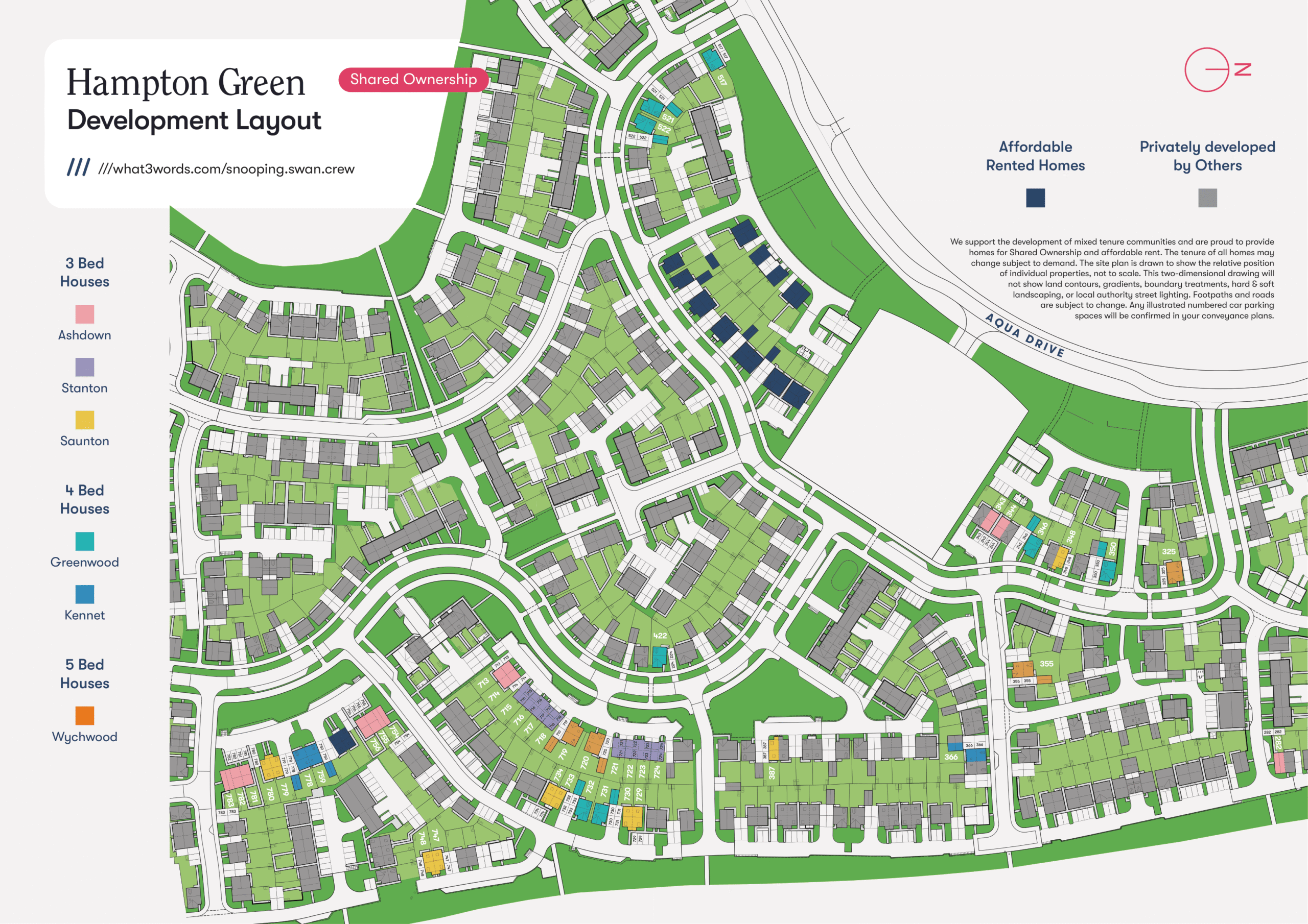 Site plan for Hampton Green