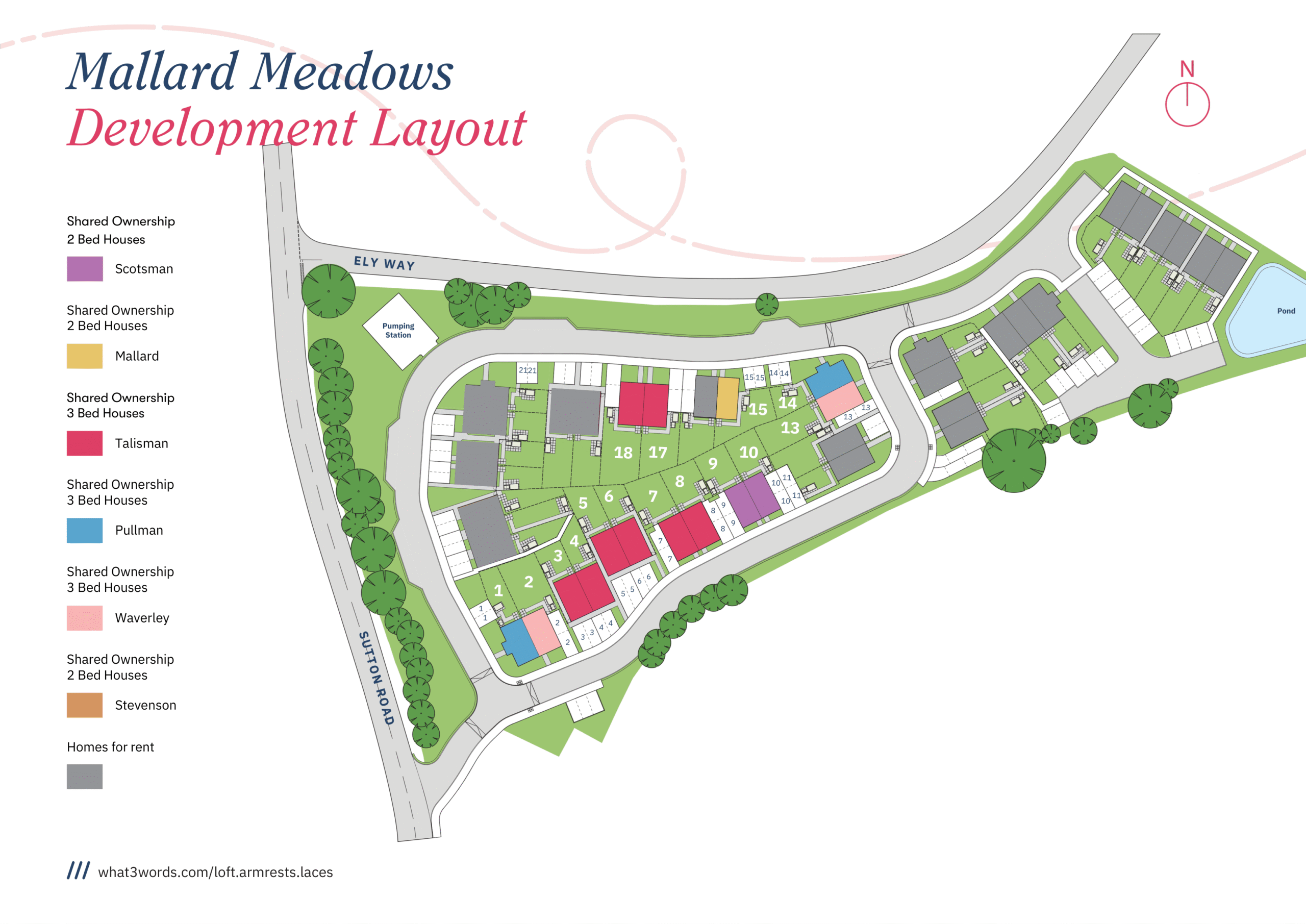 Site plan for Mallard Meadows