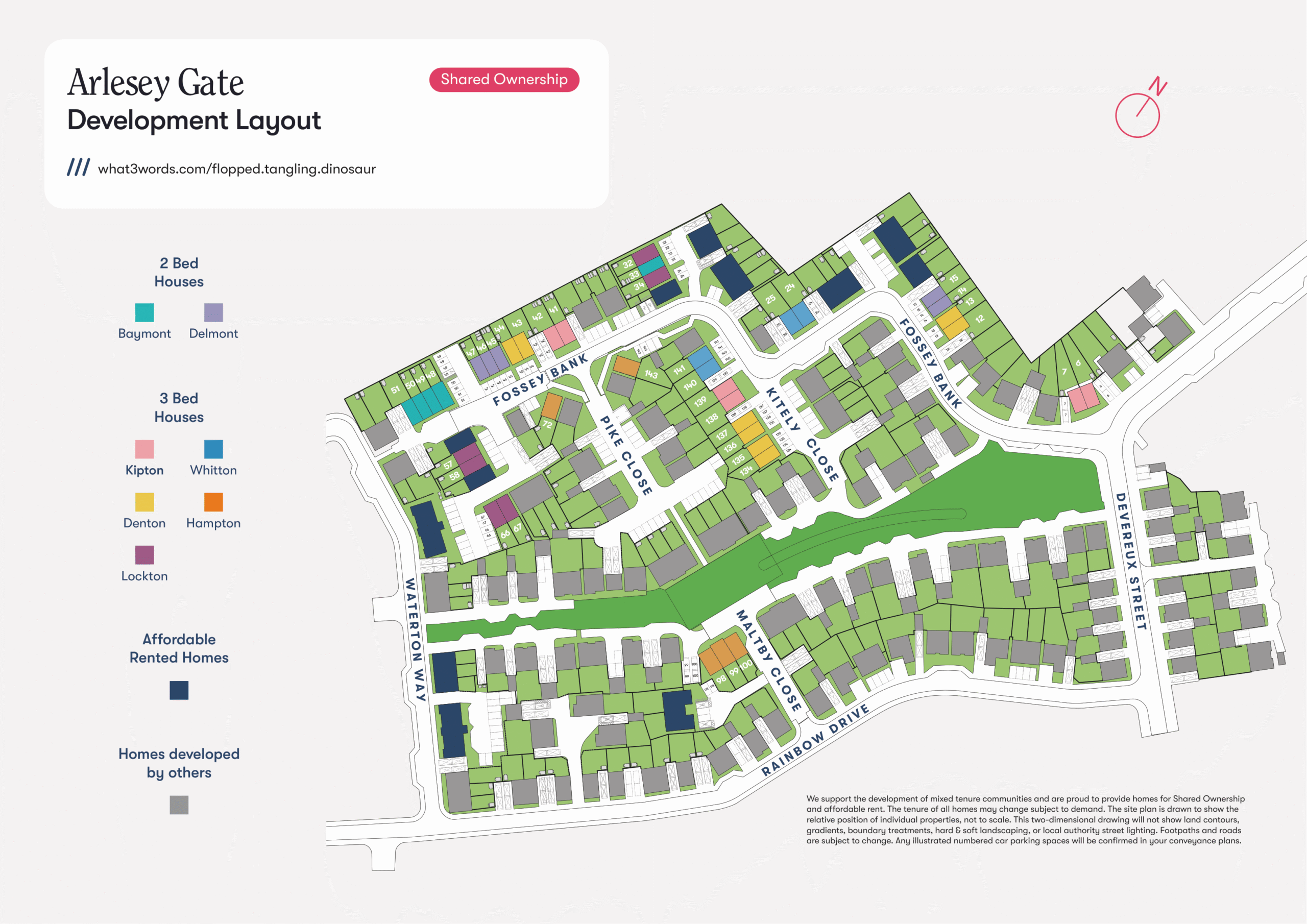 Site plan for Arlesey Gate